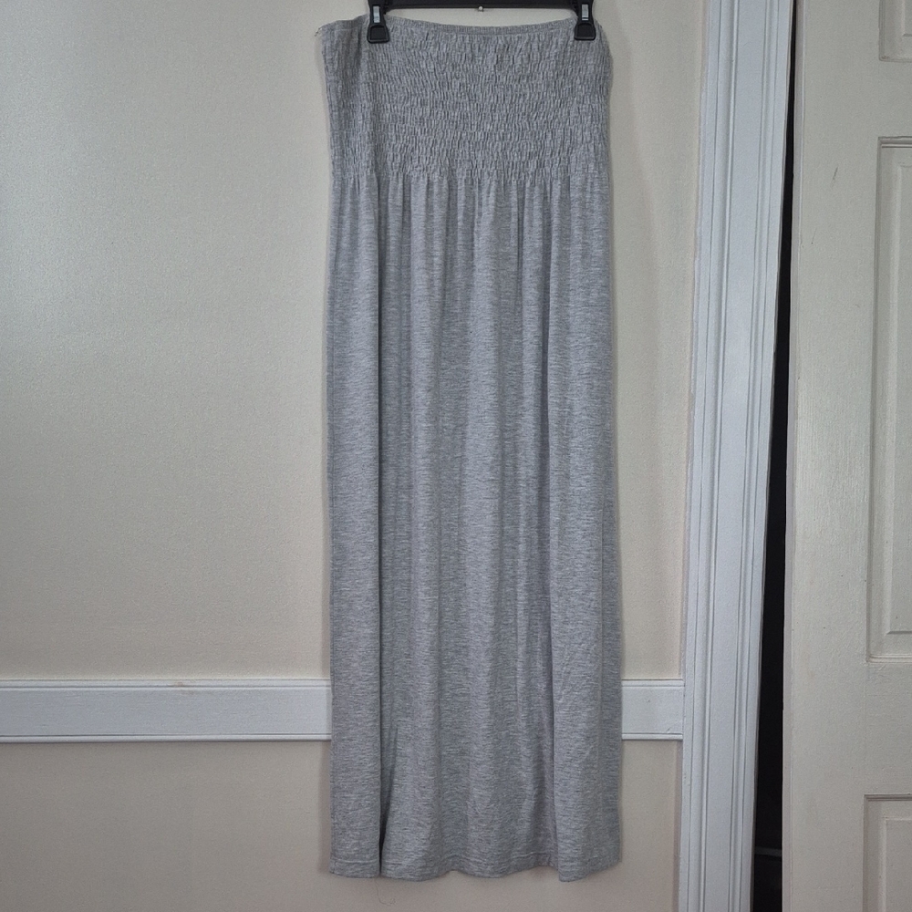 Elegant Gray Women's Maxi Dress